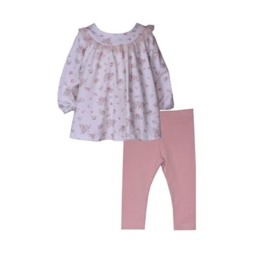 Baby Girls Floral Printed Top and Leggings Set