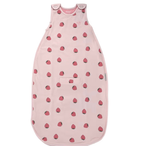 4 Season® Ultimate Baby Sleep Bag, Merino Wool & Organic Cotton, Strawberry