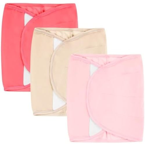 3-Pack Newborn Swaddle Wrap, Adjustable Velcro Swaddles Strap for Infants, Baby Arm Swaddle Band
