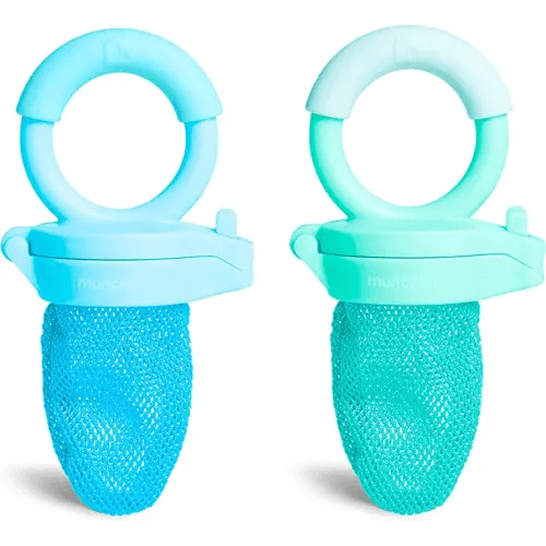 Munchkin Fresh Food Feeder, 2 Count (Pack of 1), Blue/Mint
