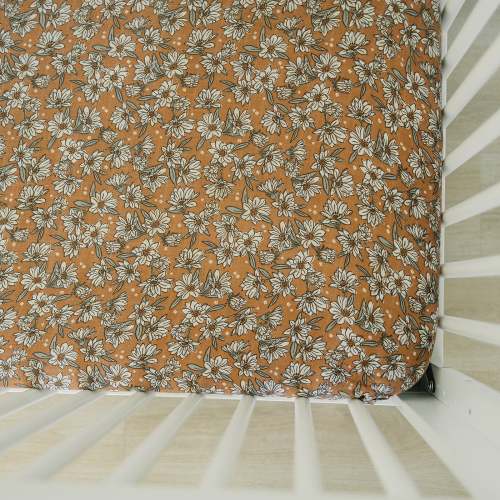 Magnolia Muslin Crib Sheet