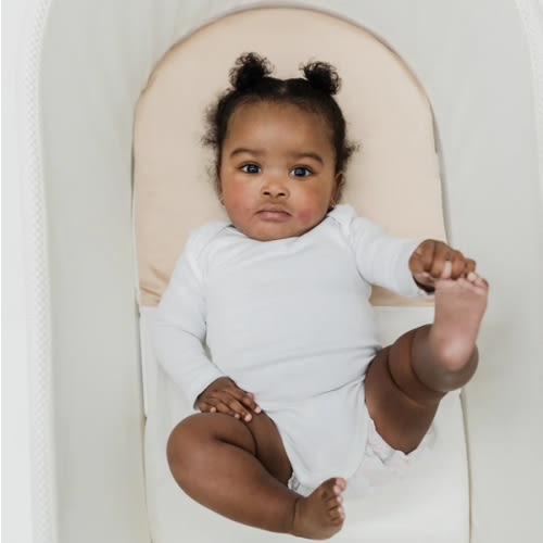 Silk Oval Bassinet Sheet (Snoo only) Fawn