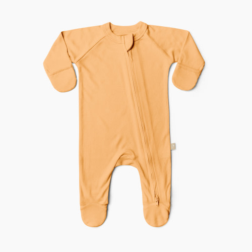 Goumi Kids x Babylist Bamboo & Organic Cotton Footie - Honey, Newborn