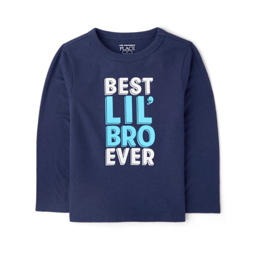 Baby And Toddler Boys Best Lil' Bro Ever Graphic Tee - Blue