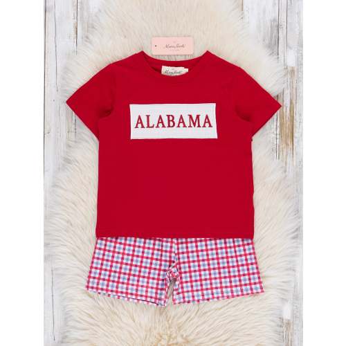 Alabama Smocked Gingham Outfit