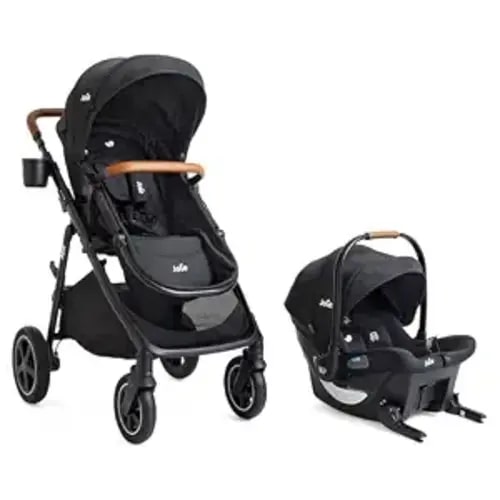 Joie Ginger DLX 4-in-1 Pramette Stroller & Mint Latch Travel System
