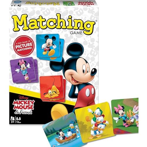Wonder Forge Mickey Mouse Matching Game - Fun and Educational Disney Memory Card Game for Toddlers, Kids, Boys and Girls Ages 3-5 - Develops Focus, Analysis, and Learning Skills