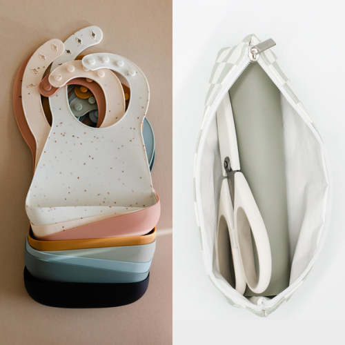 Restaurant Essentials Kit + Bib (You Choose Colors) – Yeah Baby Goods