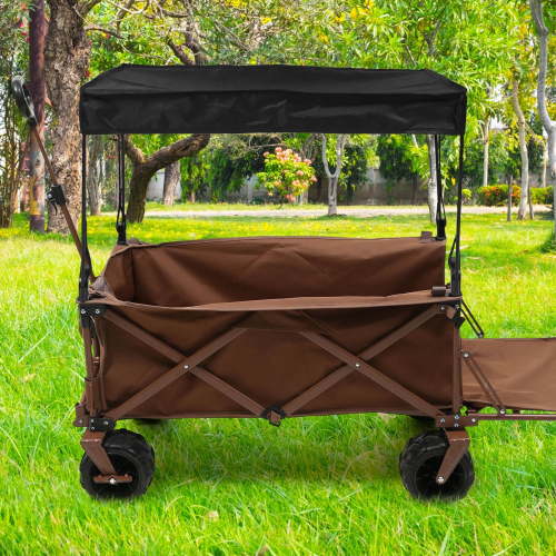 GOOHOCHY Outdoor Camping Cart Baby 82.00X50.00X47.00CM Black
