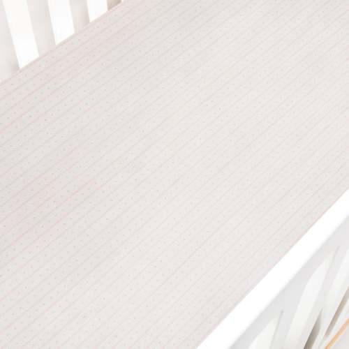 Gooselings Petal Scallops Crib Sheet - Pink – Namesake