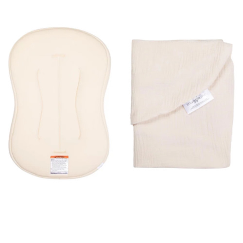 Lounger Curve + Muslin Cover Set | Natural