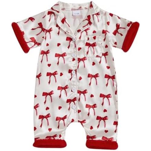 Kuriozud Baby Girl Pajamas Newborn Button Down Romper Jumpsuit Feather Trim Nightgown Infant Sleepwear One-Piece Summer Pjs