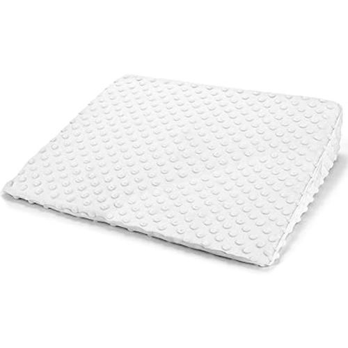 Wedge Pillow for Kids,Memory Foam for Back,Legs & Knees, Relaxation and Comfort, Soft and Breathable, Dot Texture Pillow for Reading Watching TV Gaming Sleeping, Fit for Sofa Floor Room