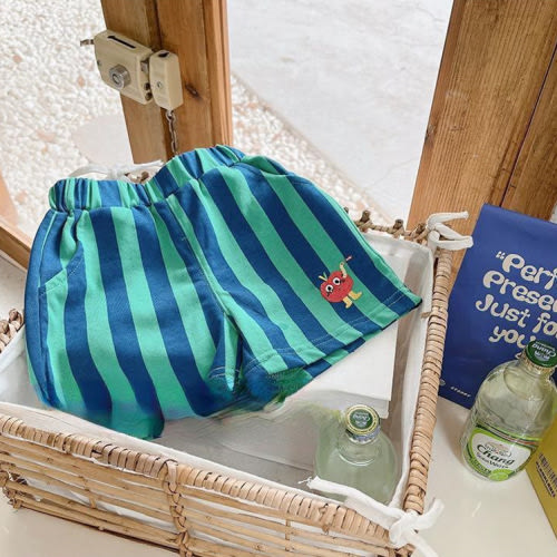 Baby Toddler Apple Stripe Shorts