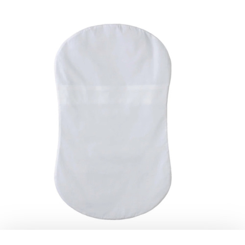 HALO - Bassinest Fitted Sheet | 100% Organic Cotton -White - white ,