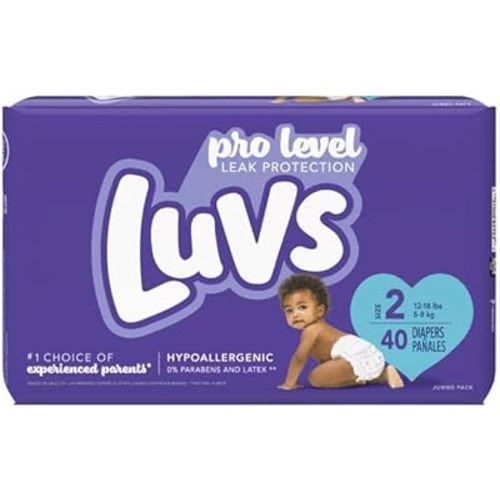 Luvs with Size 2 Ultra Leakguards Diapers, 40 count per pack - 2 per case.2
