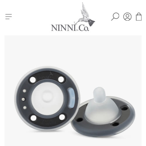 Ninni Pacifier Onyx 2 Pack