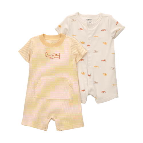 Carter's Child of Mine Baby Boy Romper, 2-Pack, Sizes 0/3-24 Months