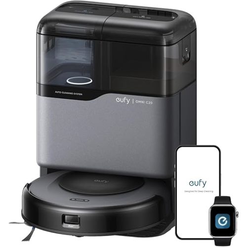 eufy Omni C20 Robot Vacuum and Mop Combo for Hardwood and Carpet, 7,000 Pa
