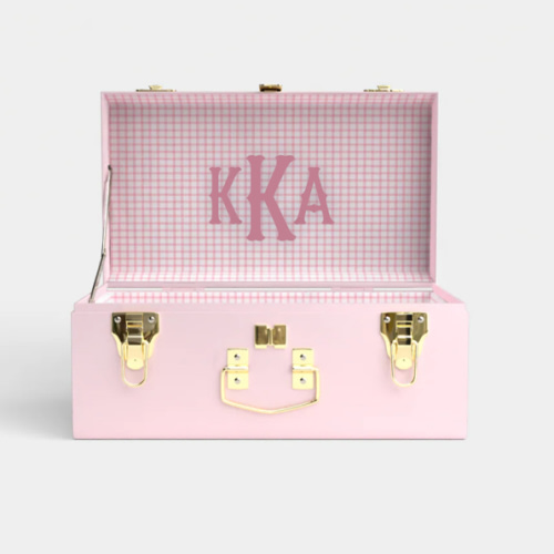 Mini Trunk - Pink - Picnic In Pink / Embroidery