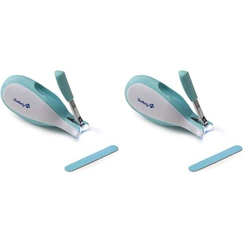 Safety 1st Sleepy Baby Nail Clipper (Colors May Vary) (Pack of 2)