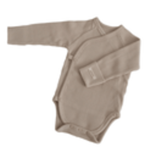 Baby Kimono Onesie, Beige | Korean Children's Clothing | Peekaboo – Rama Baby