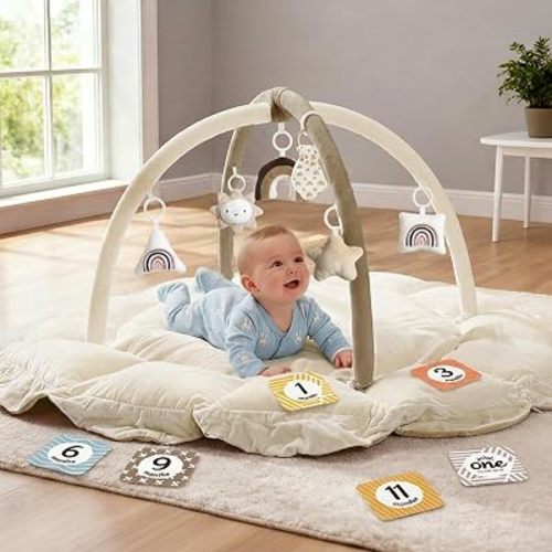Mallify 5-in-1 Baby Play Gym - Brown