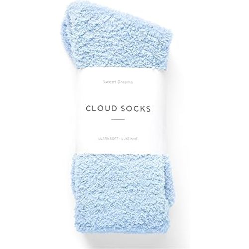 Inerney Fuzzy Socks for Women Men Gifts, Warm Cozy Fluffy Cloud Slipper Style, Comfy Winter Sleep Sock, Stocking Stuffer