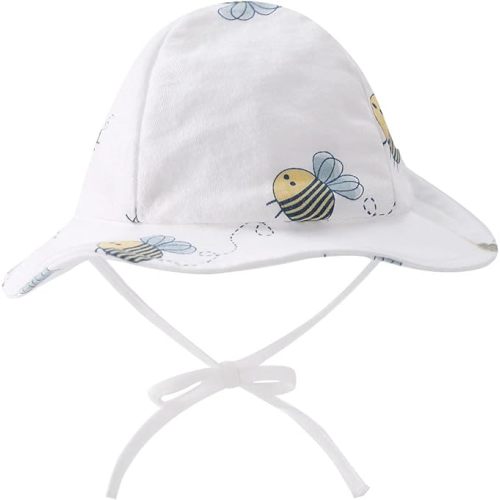 pureborn Baby Toddler Bucket Hat for Infant Boys Girls Kids Breathable Sun Hat with Chin Strap