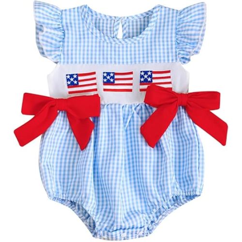 My First Christmas Baby Girl Outfit Infant Plaid Bubble Romper Shamrock Embroidery Irish Day Spring Clothes