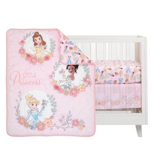 Lambs & Ivy Disney Baby Princesses Crib Bedding Set - 3pc