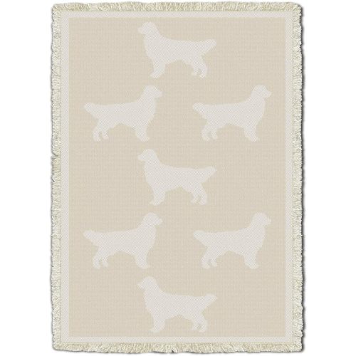 Pure Country Weavers Golden Retriever Blanket - Gift for Dog Lovers - Tapestry Throw Woven from Natural Cotton - Made in The USA (70x50)