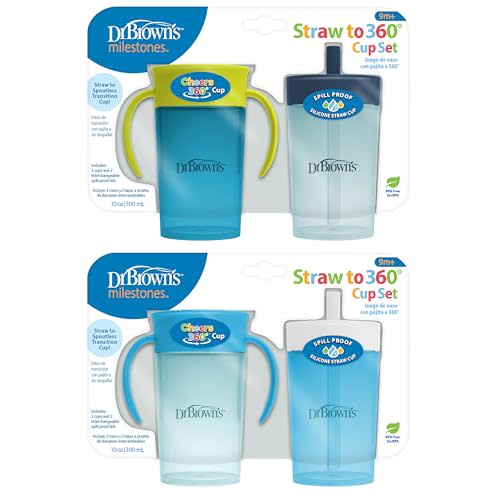 Dr. Brown's Milestones Straw to 360° Cup Set