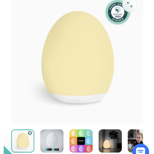 VAVA Baby Egg Night Light with Touch Control
