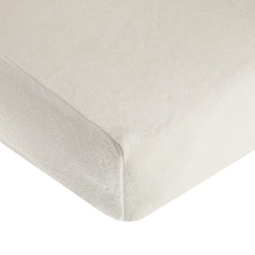 American Baby Company Heavenly Soft Chenille Fitted Crib Sheet 28" x 52", Warm and Cozy Neutral Chenille Sheet, Ivory (Warm Off-White), for Boys and Girls, Fits Crib and Toddler Bed mattresses.