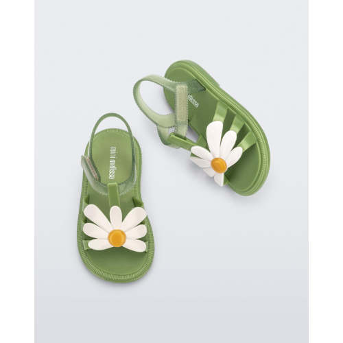 Hip Bloomy Sandal in Green for Babies | Mini Melissa Shoes US