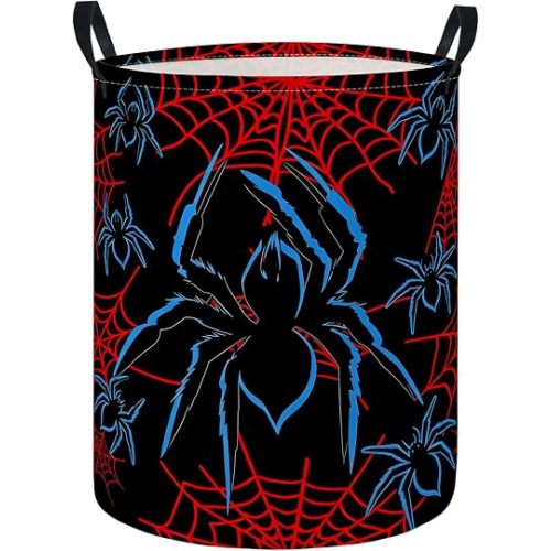 Baby Laundry Hamper Basket Baby Hamper for Nursery Boy and Girl Cute Kids Toys Storage Bin Organizer Boho Room Decor(Spider)