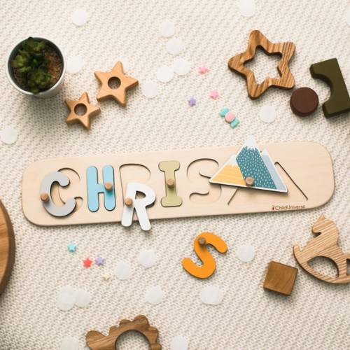 New Baby Gift Wood Name Puzzle for Toddler Montessori Puzzle, First Birthday Gift for Baby Boy Baby Girl, Wooden Toys, Custom Gift for Kids - Etsy