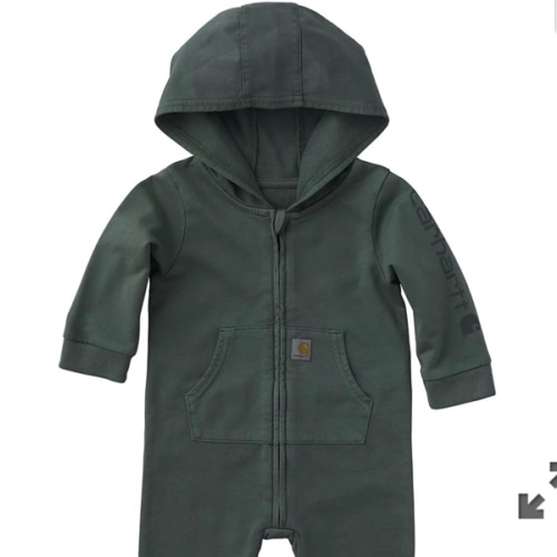 Boys' Long Sleeve Re-Engineered Garment Dye Hooded Coverall (Baby) | Licensed | Carhartt