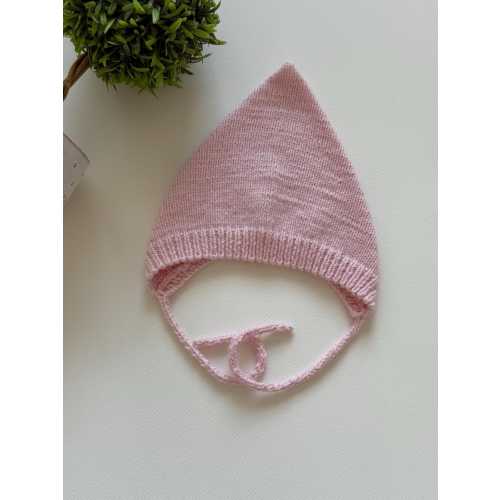 Cashmere Knit Baby Pixie Bonnet Handmade Gift Newborn Baby Photo Baby Shower