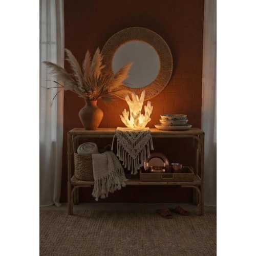 Boho Coral Lamp | Beach House Decor | Coastal Beach Decor | Ocean Room Decor | Nautical Home Decor | Sea Lamp | Coastal Night Light