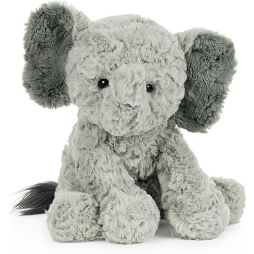 GUND Cozys Collection Elephant Plush, Elephant Stuffed Animals for Ages 1 and Up, Gray, 10"