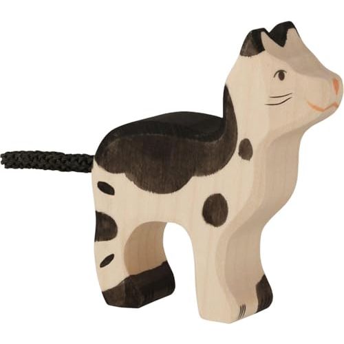 Holztiger Little Cat Toy Figure, Black/White