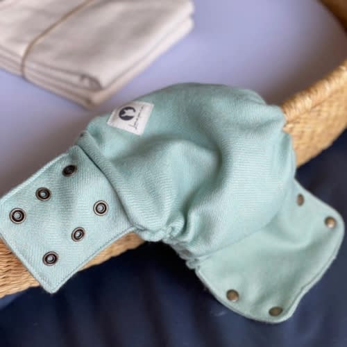 Alpaca Diaper Cover - S, Sage