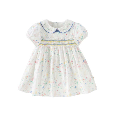 Dave&Bella Girls Summer Floral Print Cotton Dress