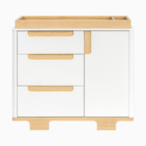 babyletto Yuzu 3-Drawer Changer Dresser - White / Natural