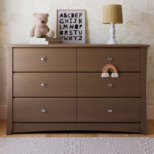 Storkcraft Crescent 6 Drawer Double Dresser & Reviews | Wayfair