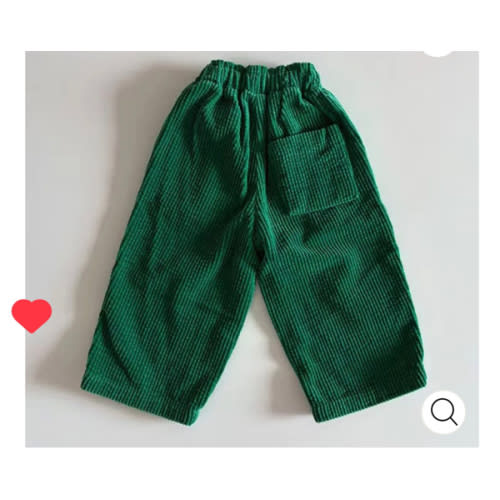 Baby & Kids Solid Color Corduroy Casual Pants