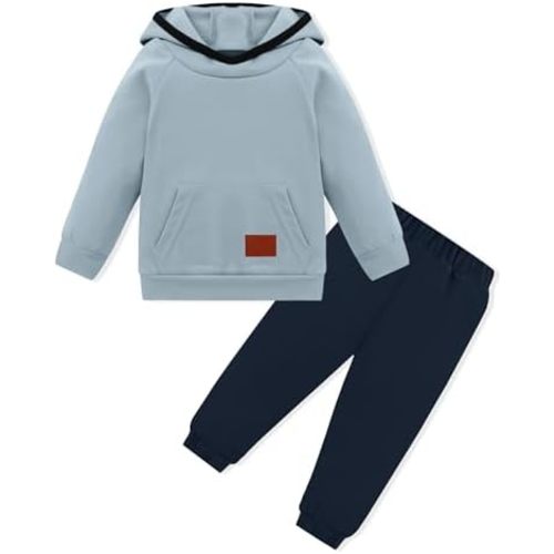 Toddler Boy Clothes Soft Solid Hoodie+Pants 1-6T kids Sweatsuit Baby Boys Outfits 2Pcs Sets