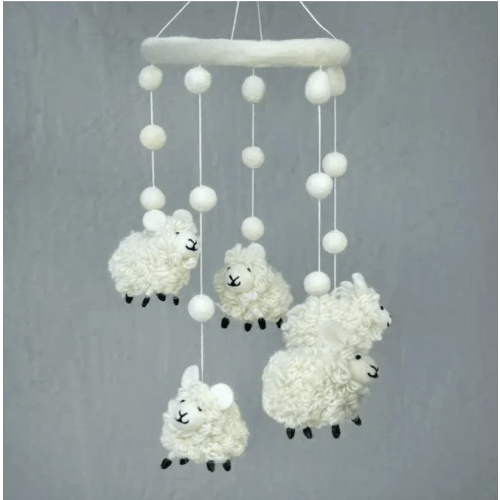 Felted Wool Mobiles from The Winding Road